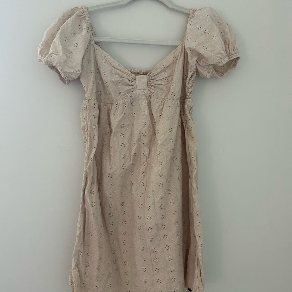 Volcom Cream Puff Sleeve Mini Dress